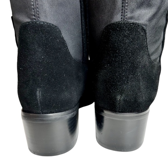 Blondo NEW Gallo Knee High Black Suede Boots Block Heel SZ 6.5 Waterproof - Picture 11 of 16